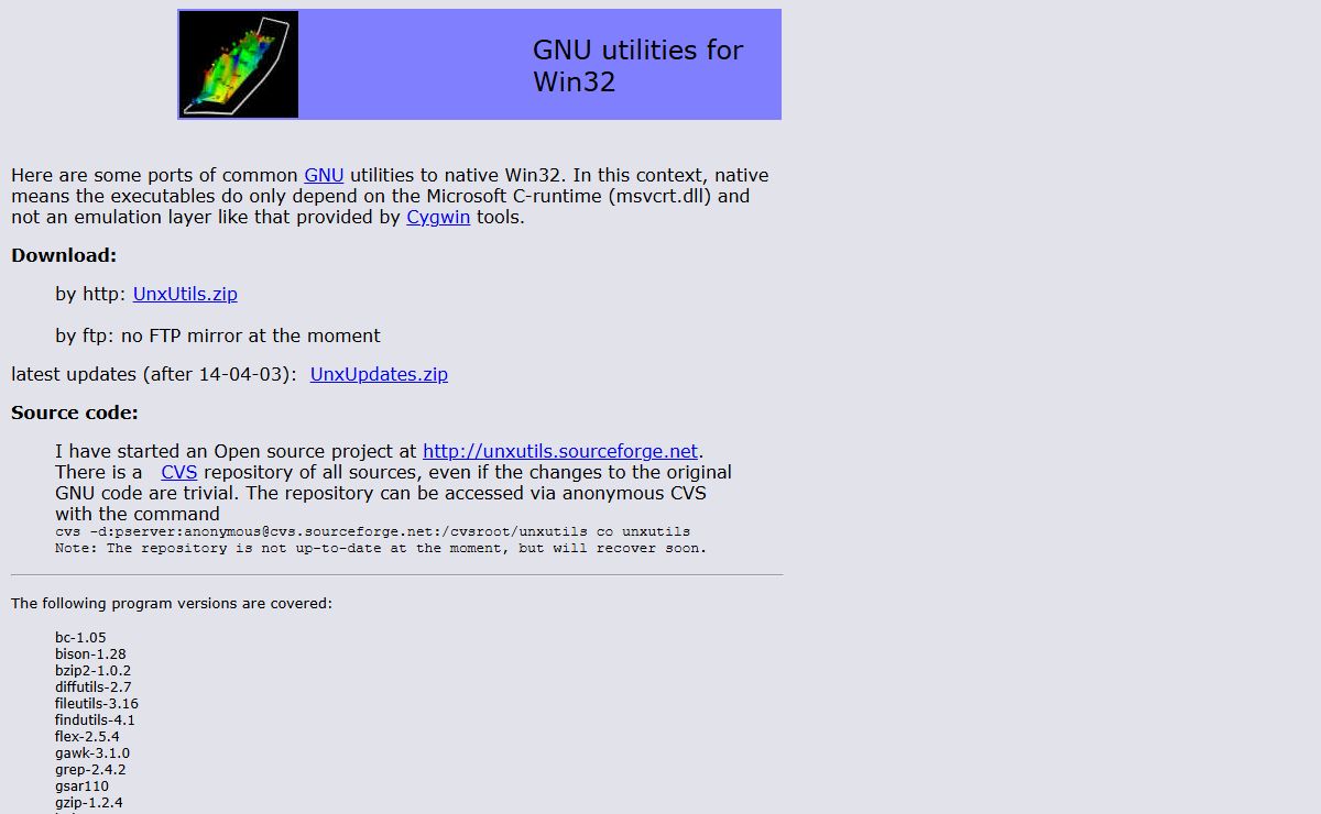 Native Win32 ports of some GNU utilities