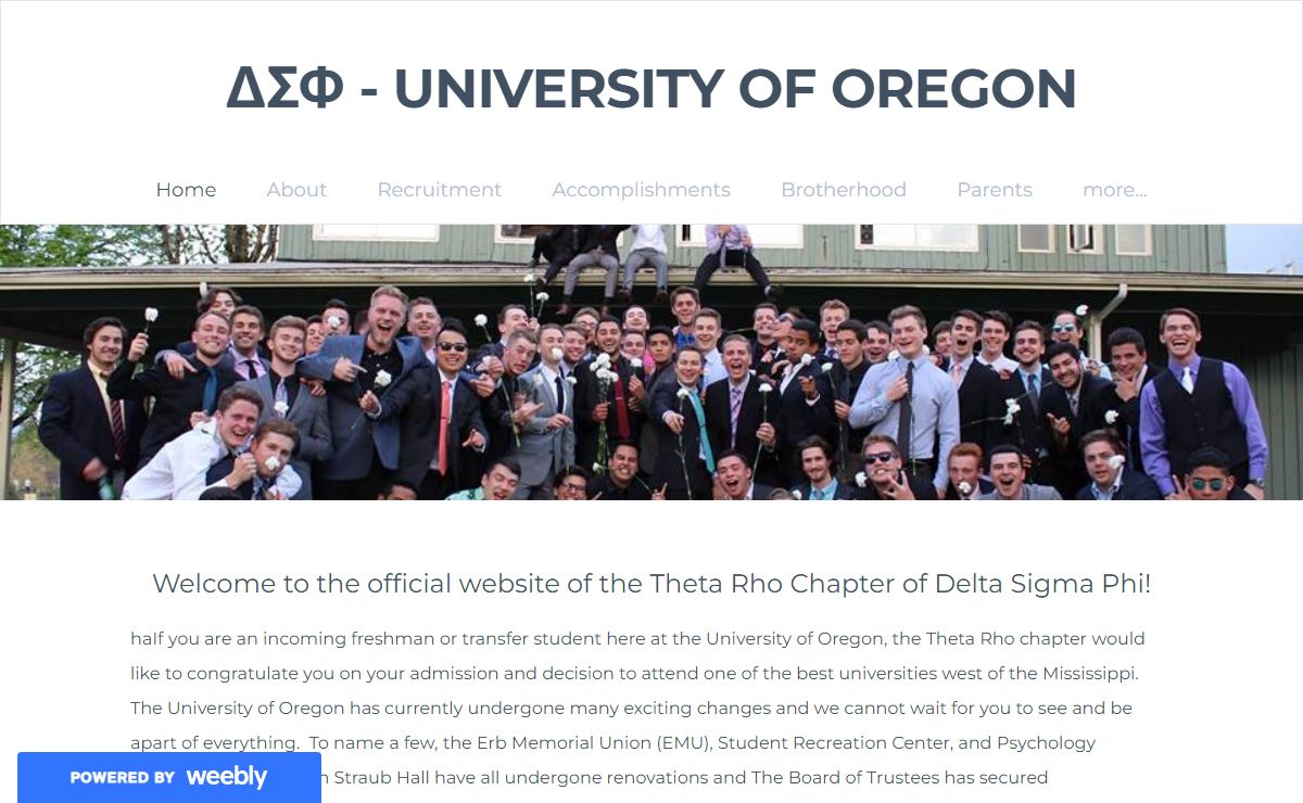ΔΣΦ - University of Oregon - Home