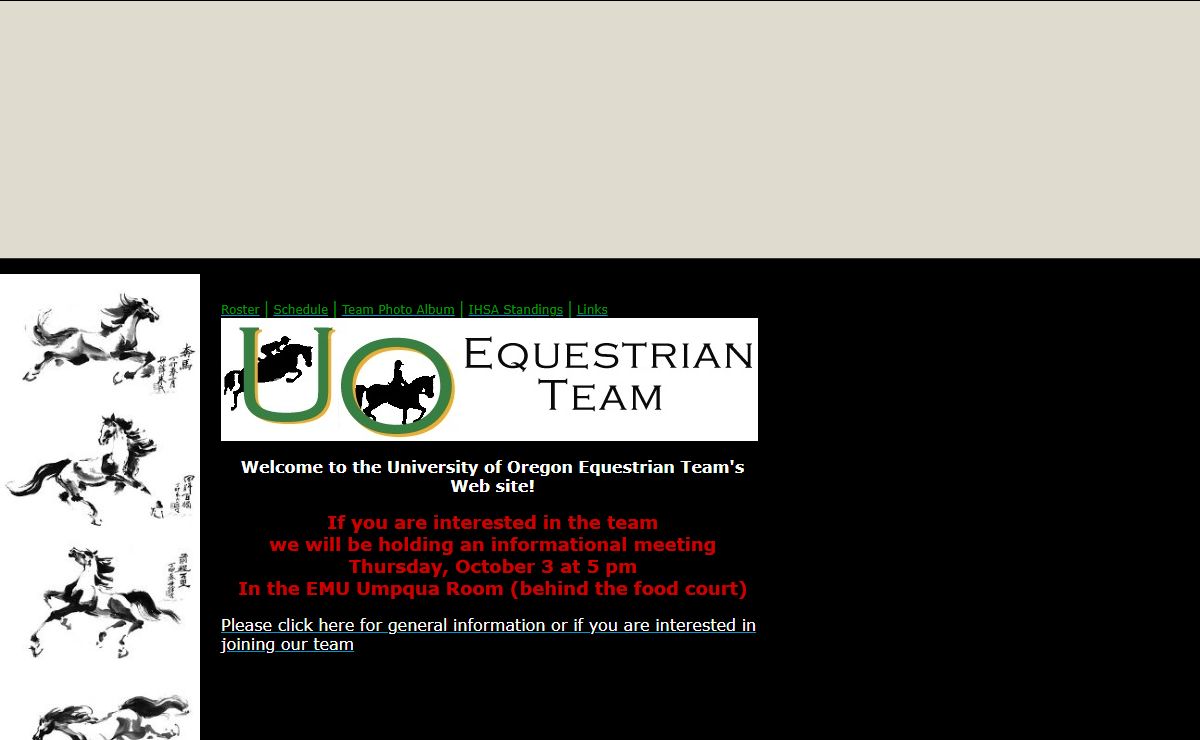 UO Equestrian Team