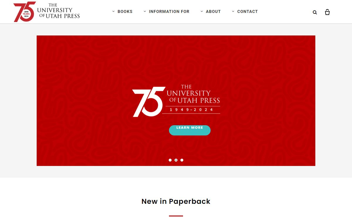 University of Utah Press | Celebrating 75 Years of Academic Publishing