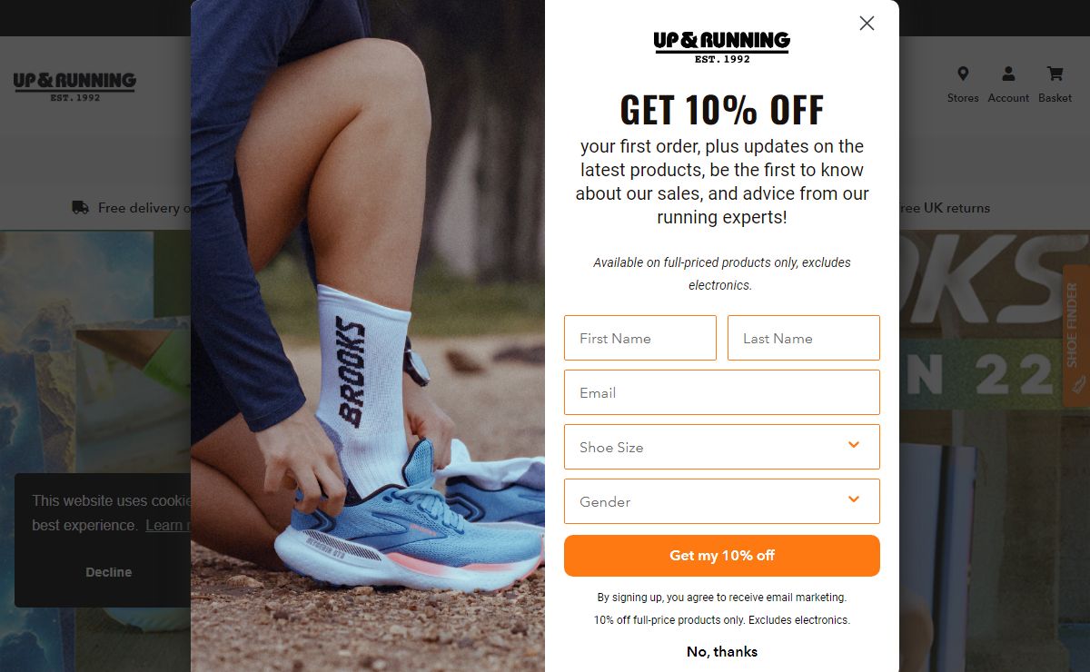 Up & Running | Running Trainers, Clothing and Accessories