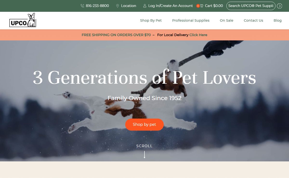 UPCO Pet Supplies | Small Business Pet Shop in St. Joseph MO