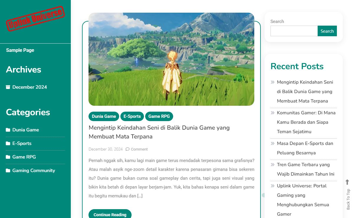 Uplink Universe - Portal utama untuk semua gamer. Jelajahi kategori gaming, temukan berita terkini, komunitas, seni, hingga nostalgia arcade, semuanya di satu tempat.