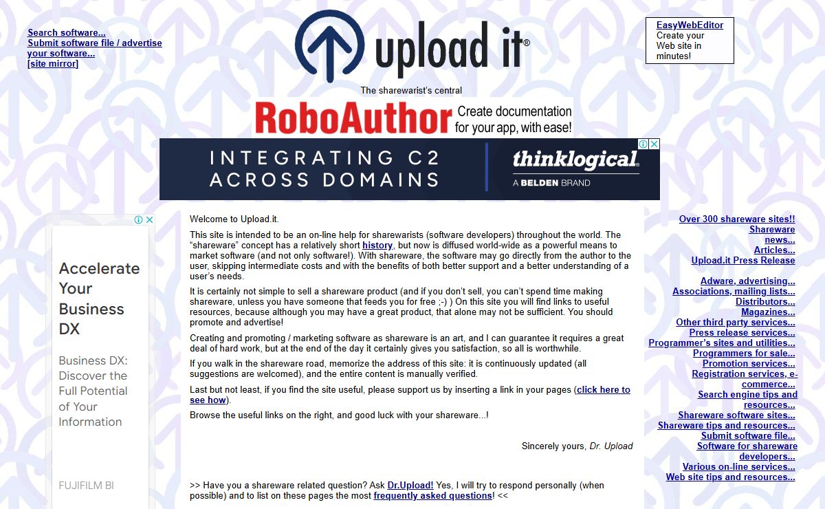 UPLOAD IT- resource center for shareware developers - tools and tips for software authors, programmers, nerd: the site you must read if you want to sell your own software