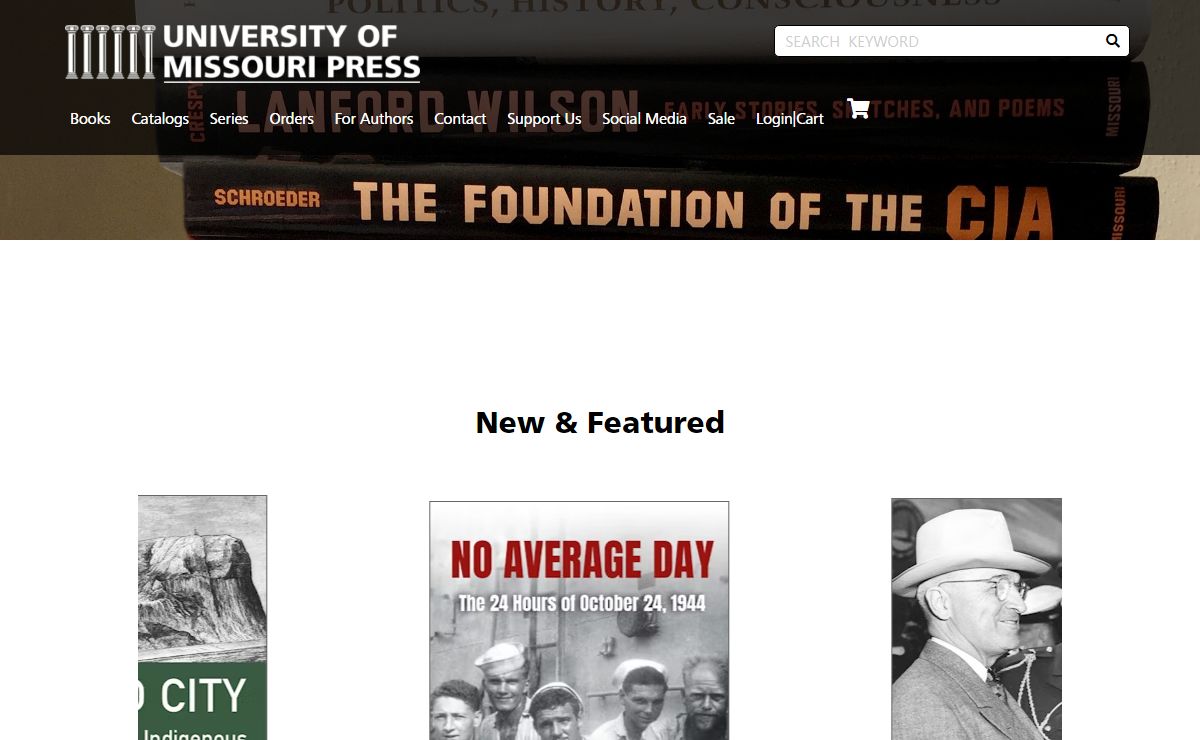 Homepage - University of Missouri Press