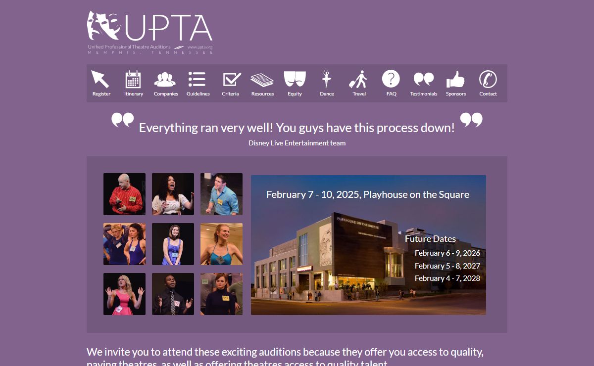 Unified Professional Theatre Auditions