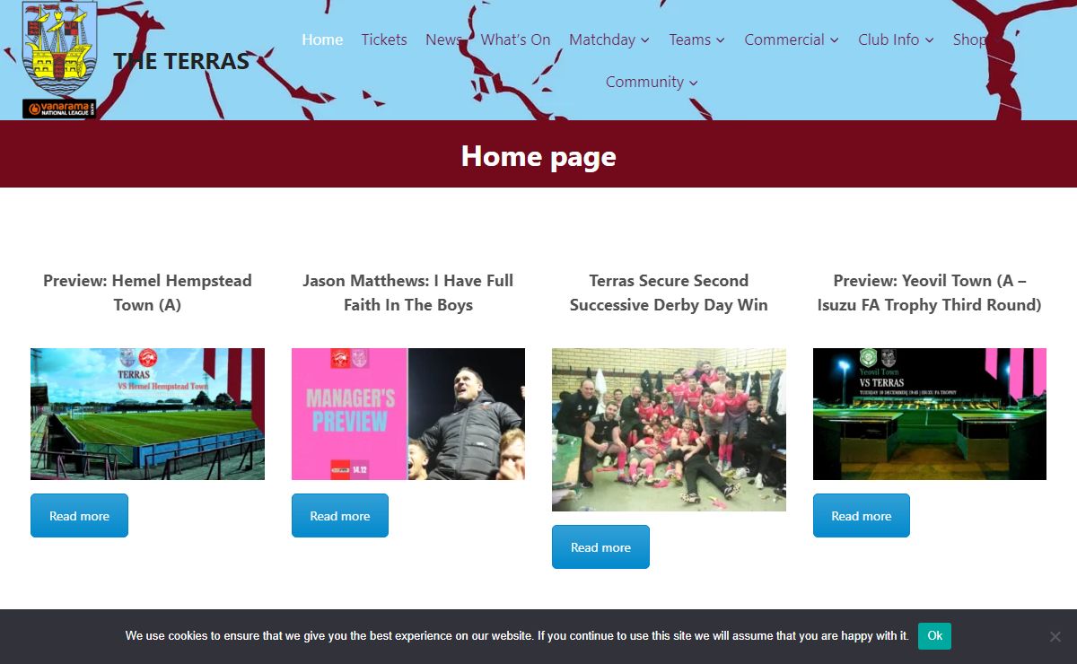 THE TERRAS – Official Website of Weymouth Football Club