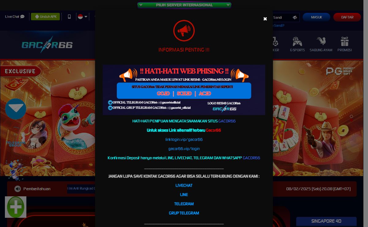 GACOR66: Link Situs Judi Slot Gacor Online Hari Ini Gampang Menang Slot88