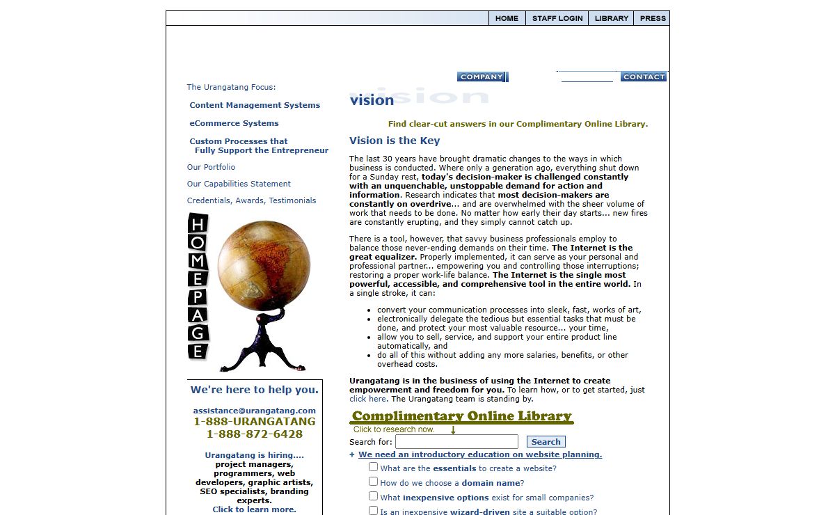 Urangatang Web Design: Content Management Systems, eCommerce, Custom Processes for Entrepreneurs