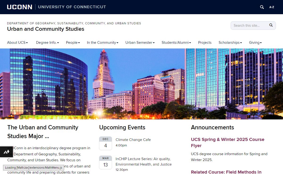 Home | Urban and Community Studies
