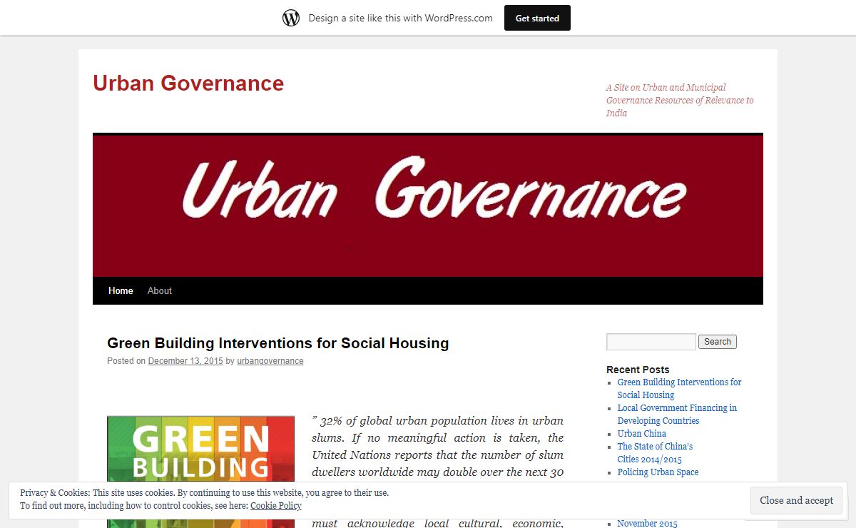 Urban Governance | A Site on Urban and Municipal Governance Resources of Relevance to India