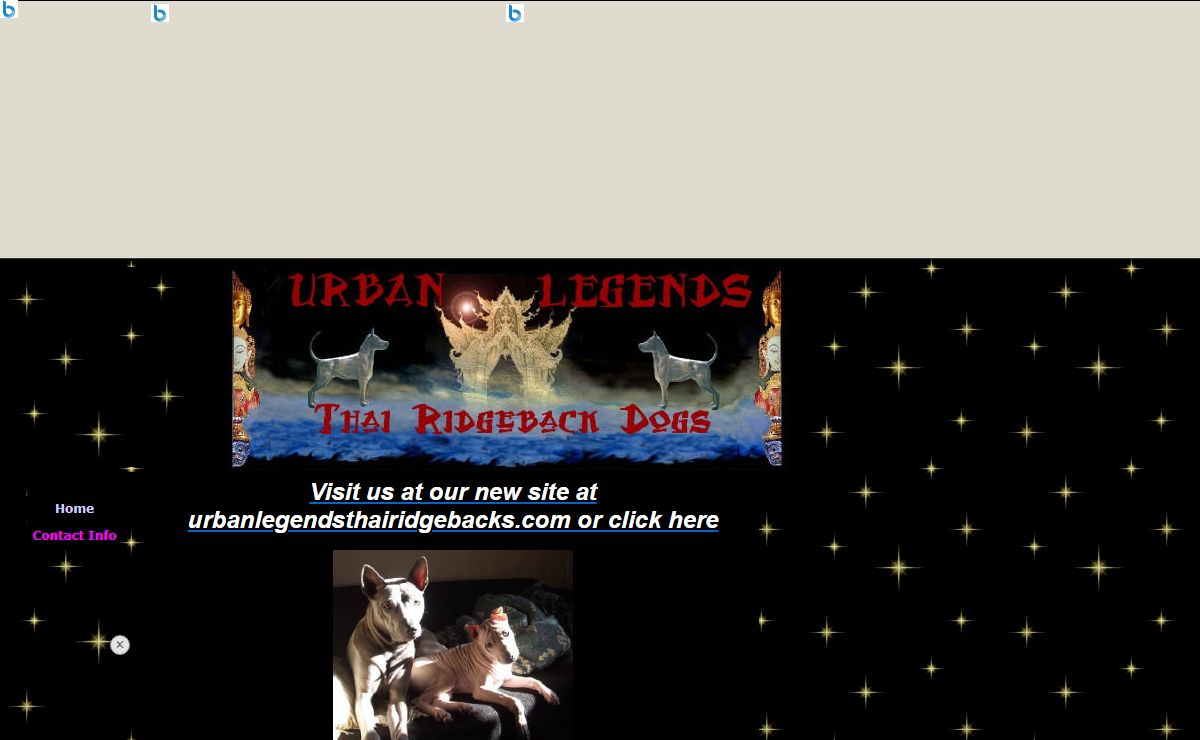 Urban Legends Thai Ridgeback Dogs