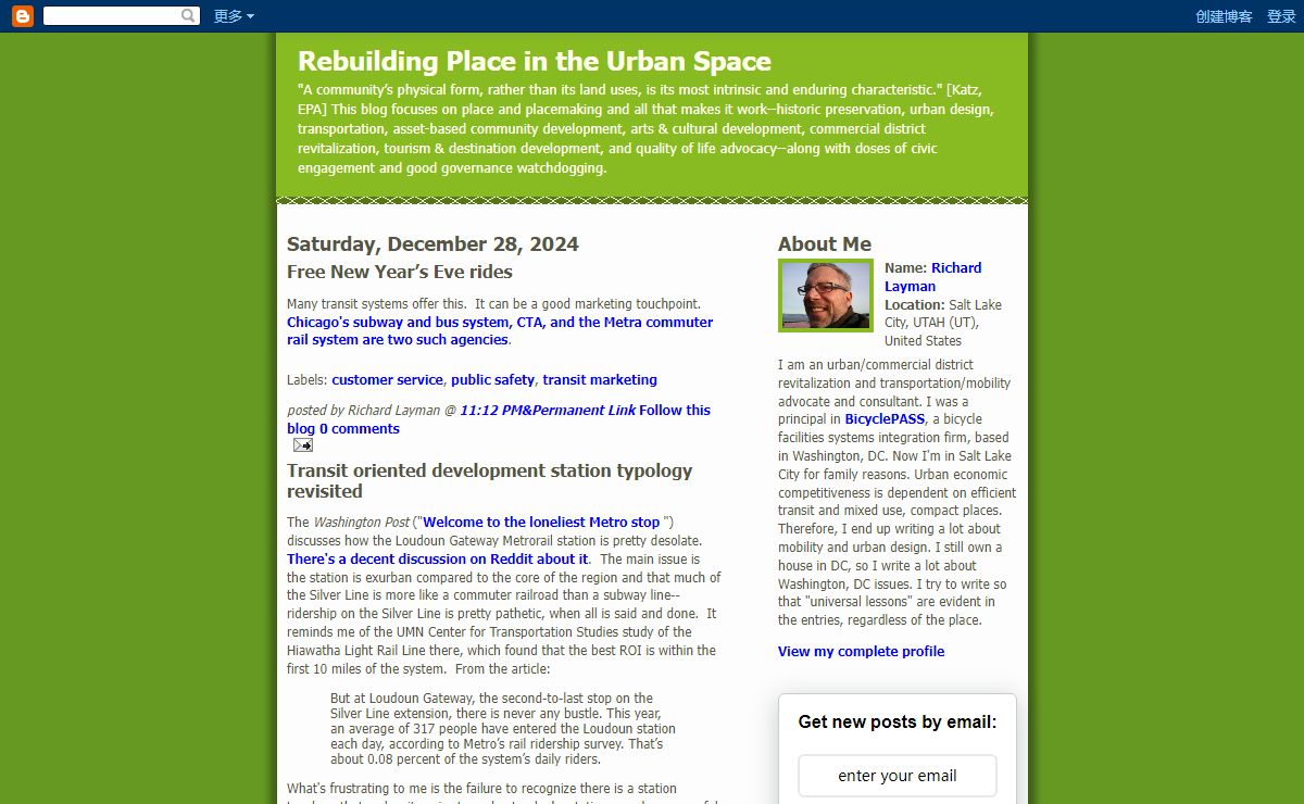 Rebuilding Place in the Urban Space
