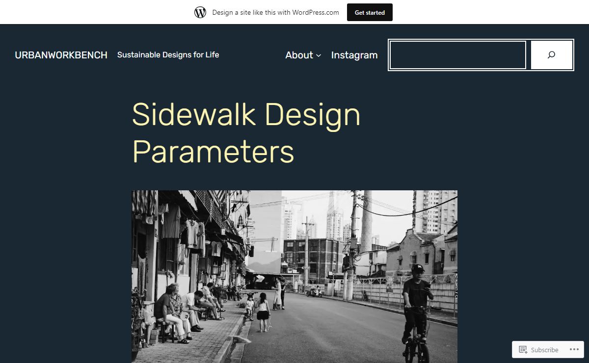 UrbanWorkbench – Sustainable Designs for Life
