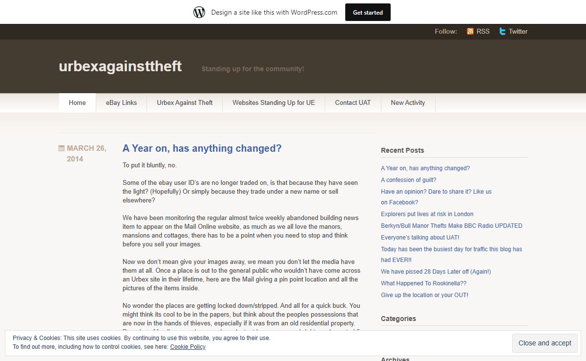 urbexagainsttheft | Standing up for the community!