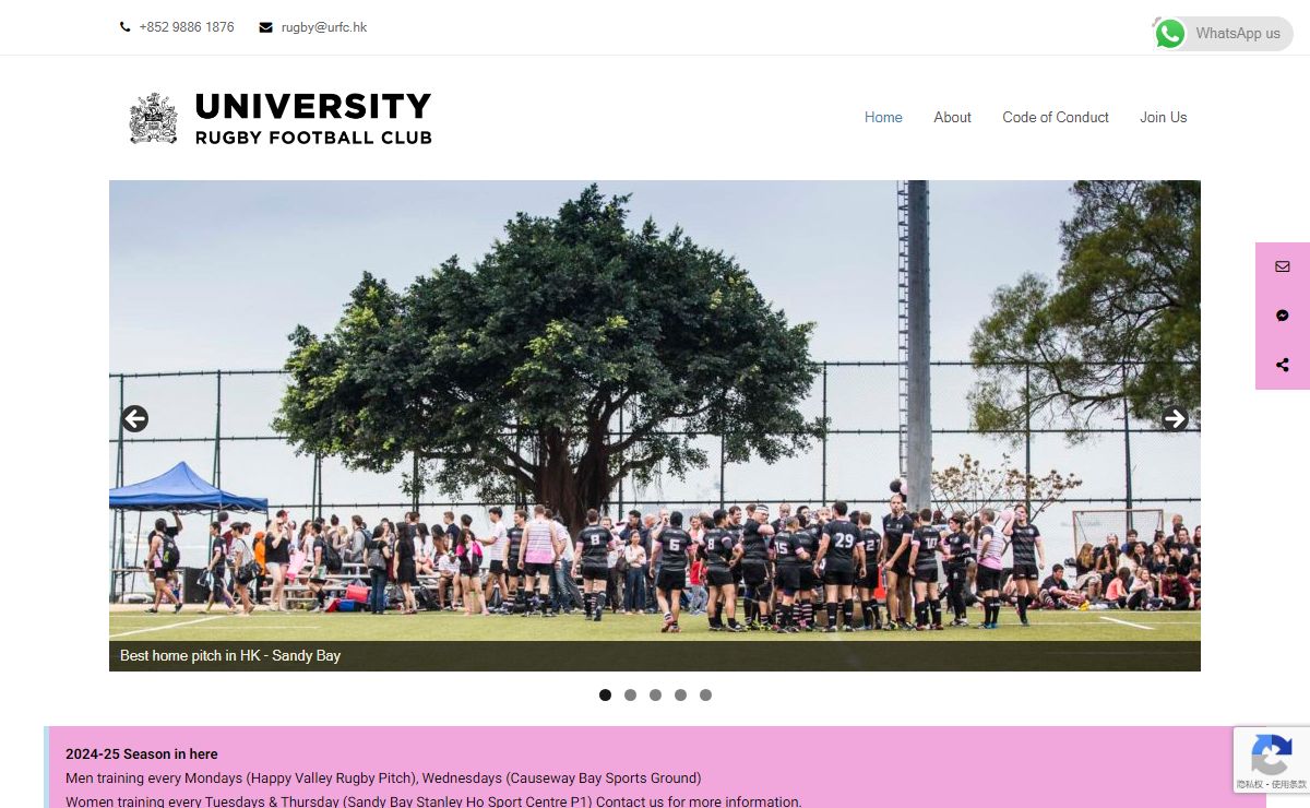 Home - URFC - University Rugby Football Club
