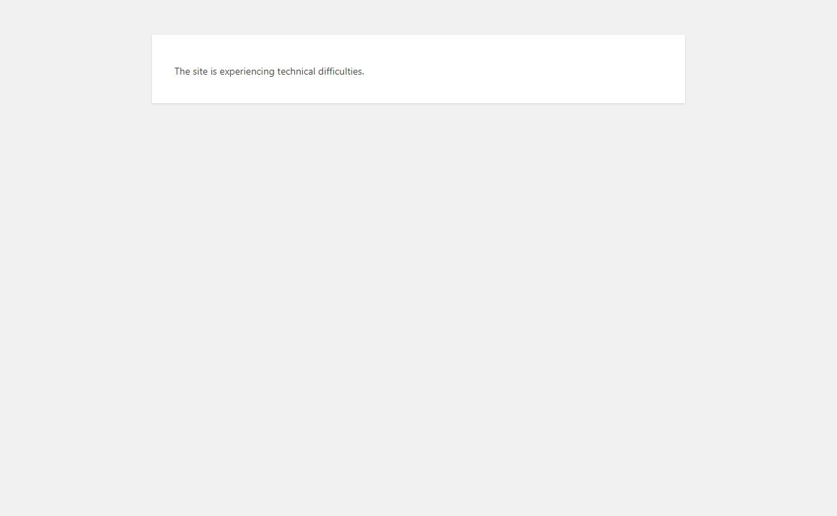WordPress › Error