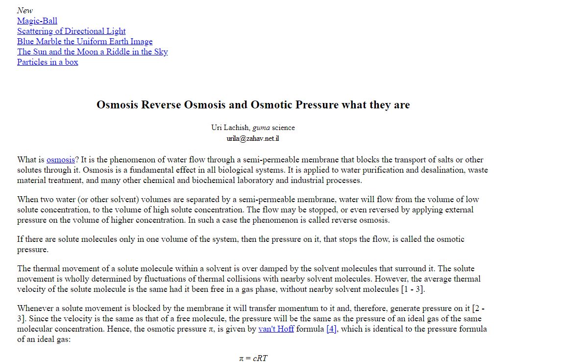 Osmosis Reverse Osmosis and Osmotic Pressure what they are