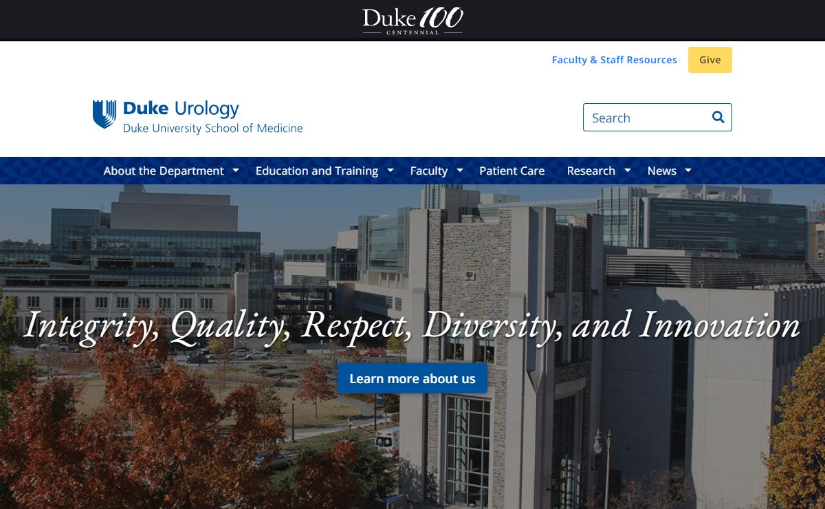 Duke Department of Urology
