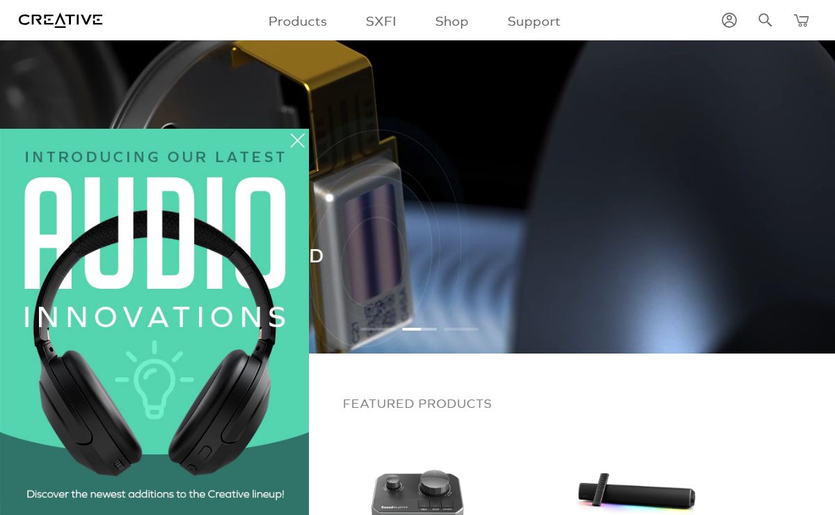 Creative Labs (United States) | Sound Blaster Sound Cards, Super X-Fi, Speakers and Soundbars, Webcams, Headphones and Gaming Headsets