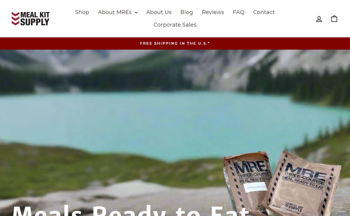 MREs, Meals Ready to Eat, Factory-Fresh, Great Taste, Meal Kit Supply