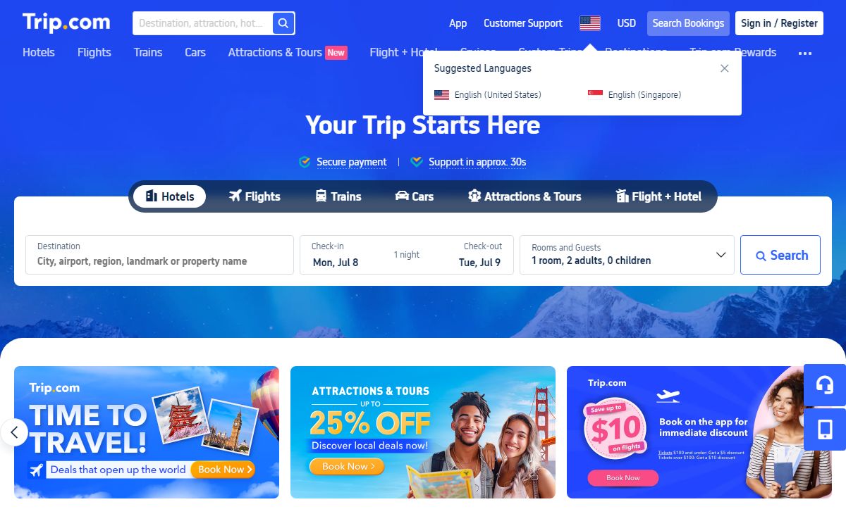 Trip.com Official Site‎‎ | Travel Deals and Promotions