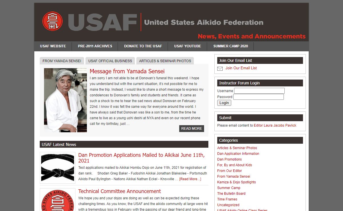 United States Aikido Federation Newsletter
