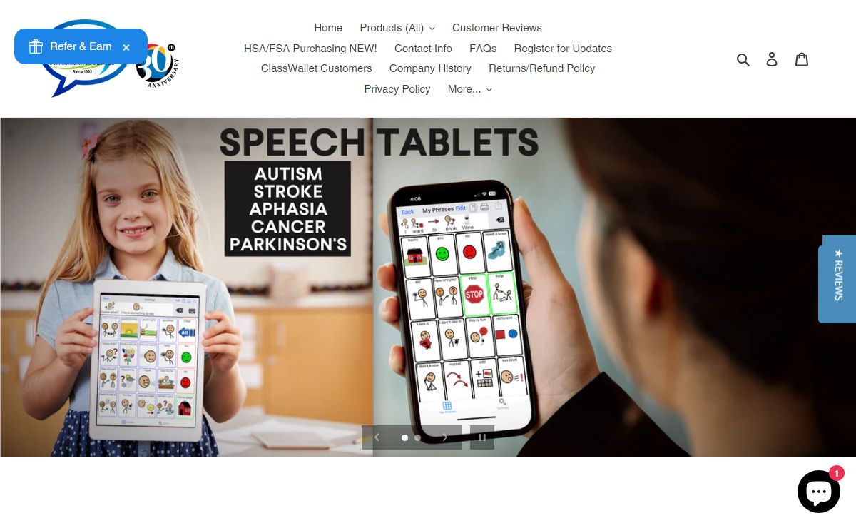 Speech Tablets for Autism, Aphasia, Stroke, Parkinson’s – Speech Tablets by Gus Communication Devices