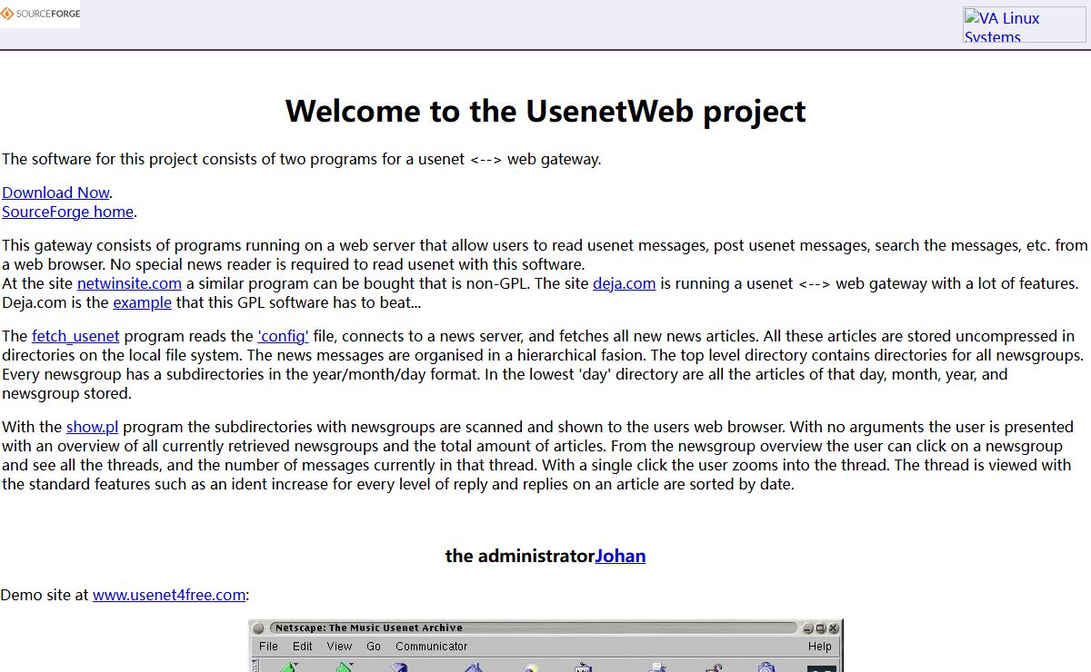 UsenetWeb: Welcome