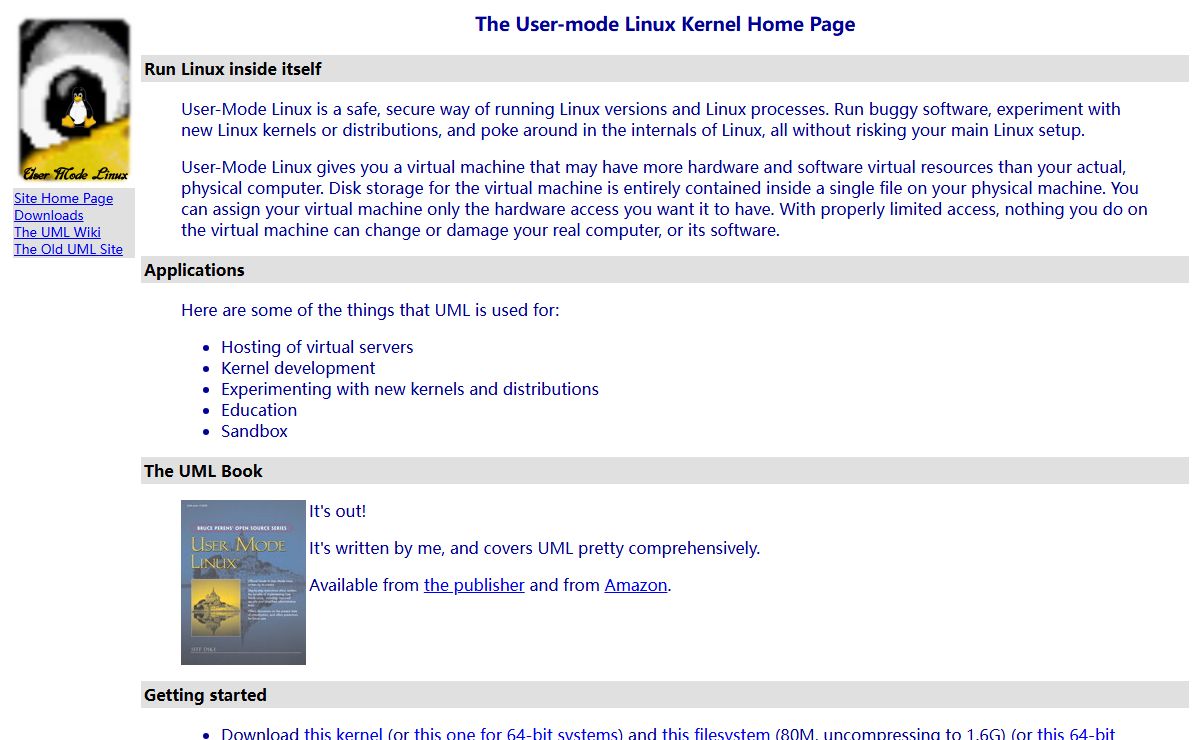 The User-mode Linux Kernel Home Page