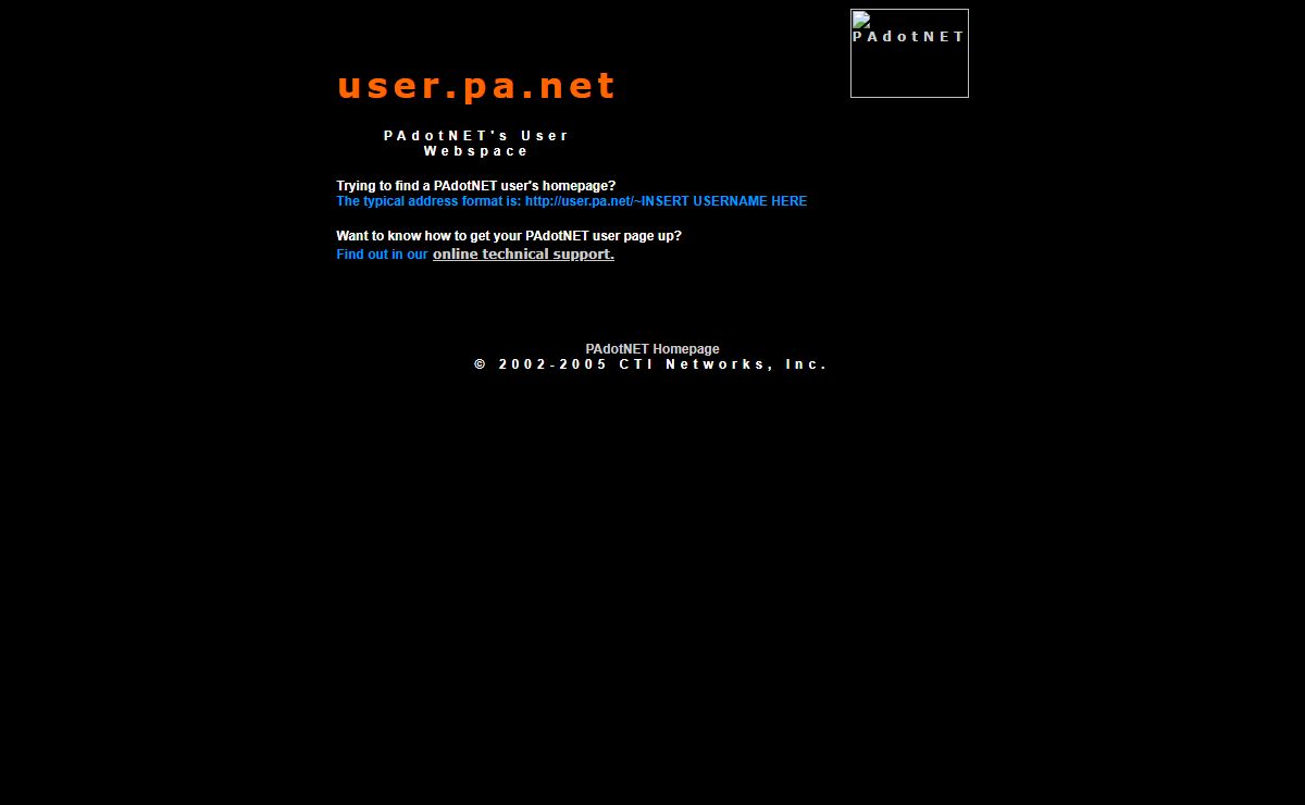 ..::|| user.pa.net -- (PAdotNET's User Webspace) ||::..