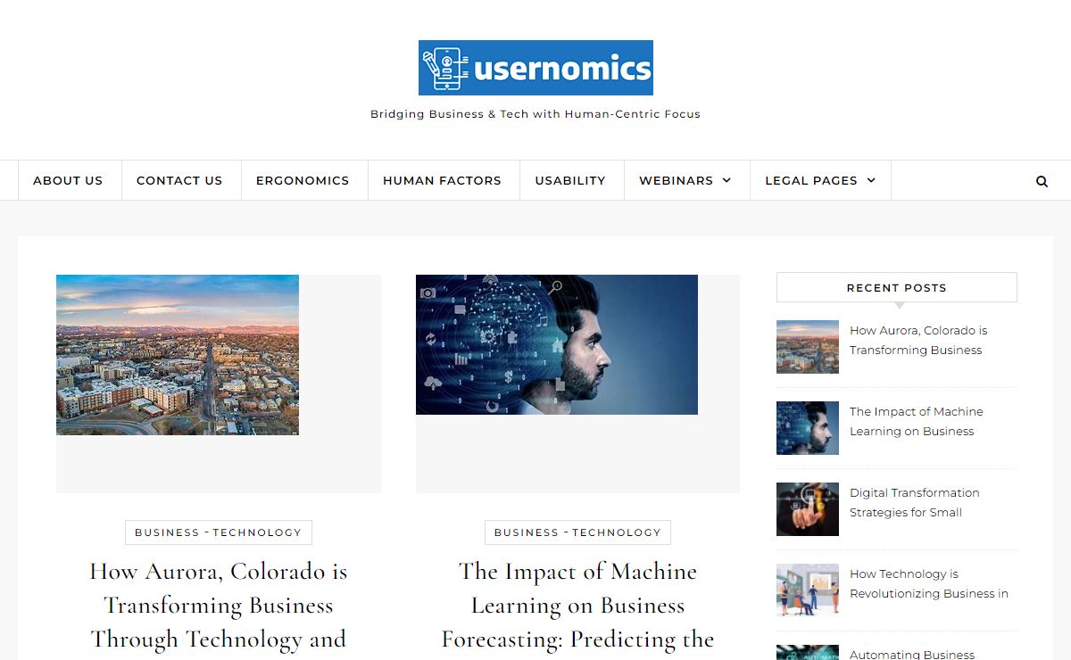 Usernomics Insights - Bridging Business & Tech with Human-Centric Focus