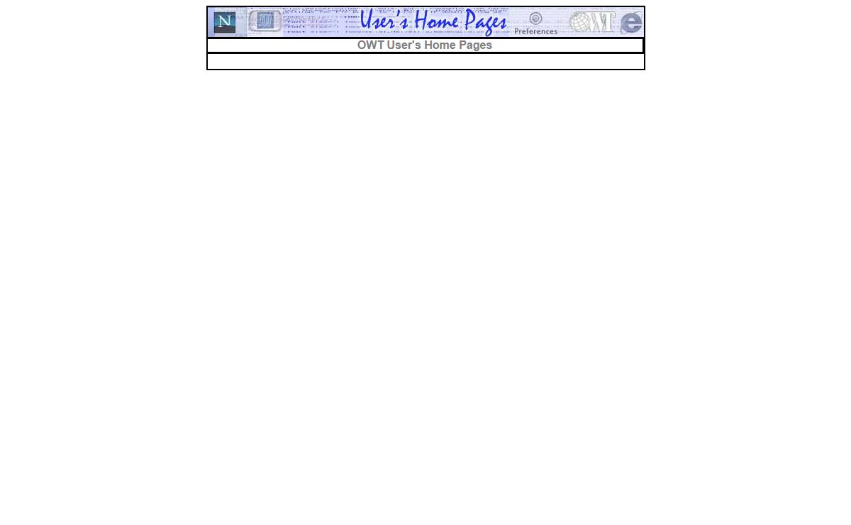 Users's Home Pages