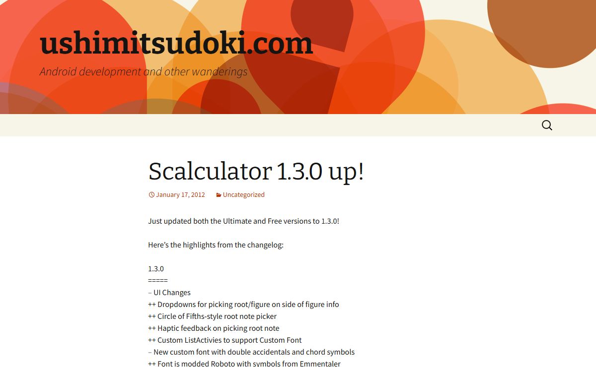 ushimitsudoki.com | Android development and other wanderings