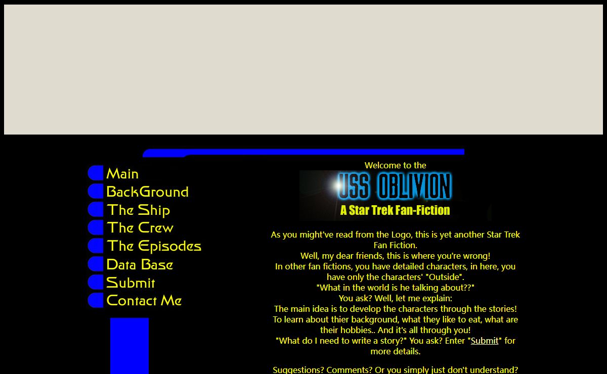The USS Oblivion
