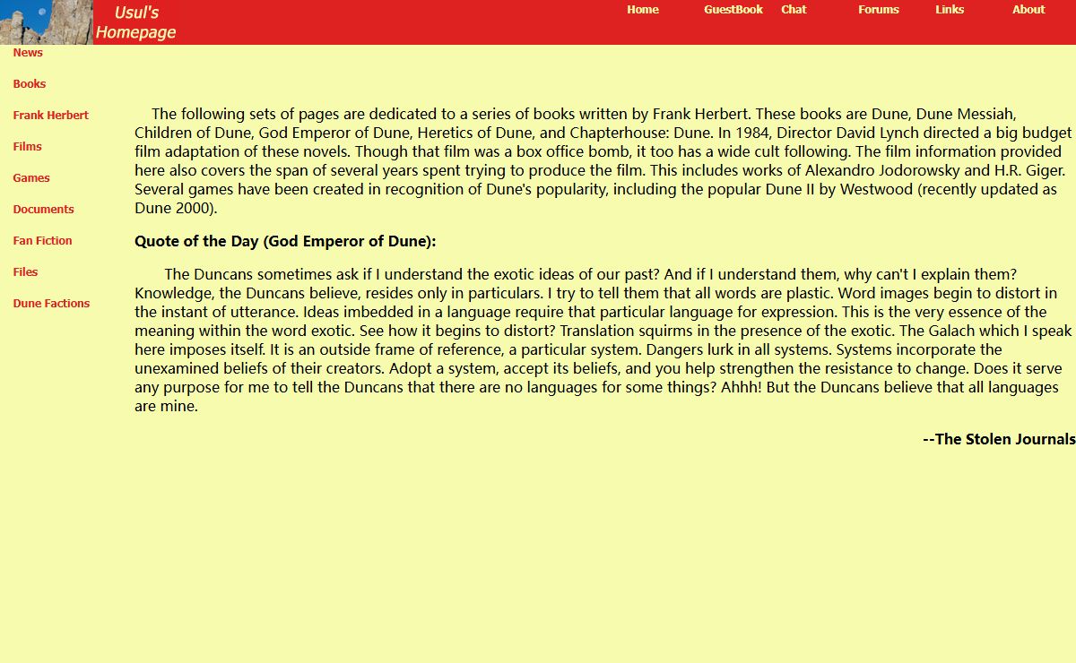 Usul's Homepage