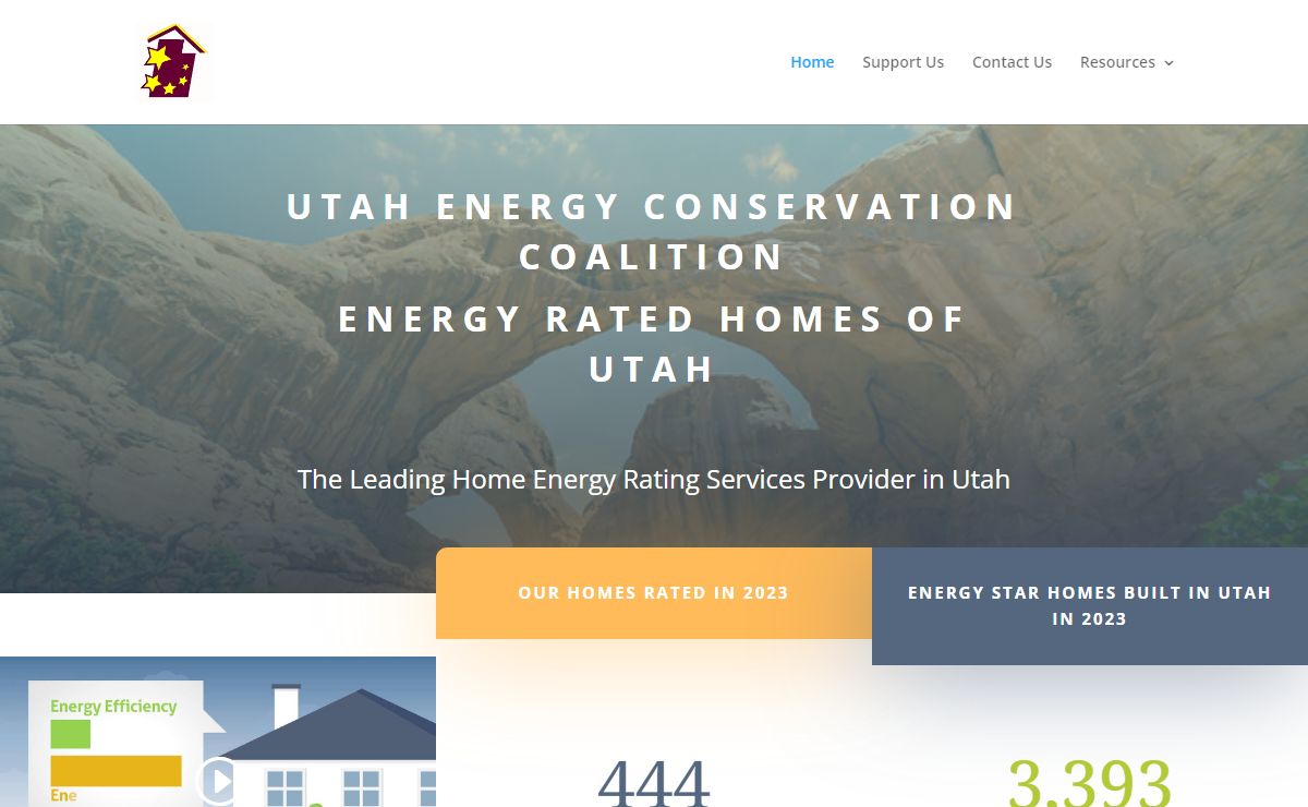 UTAH ENERGY CONSERVATION COALITION, Inc Energy Rated Homes of Utah | Residential Energy Resource Specialists