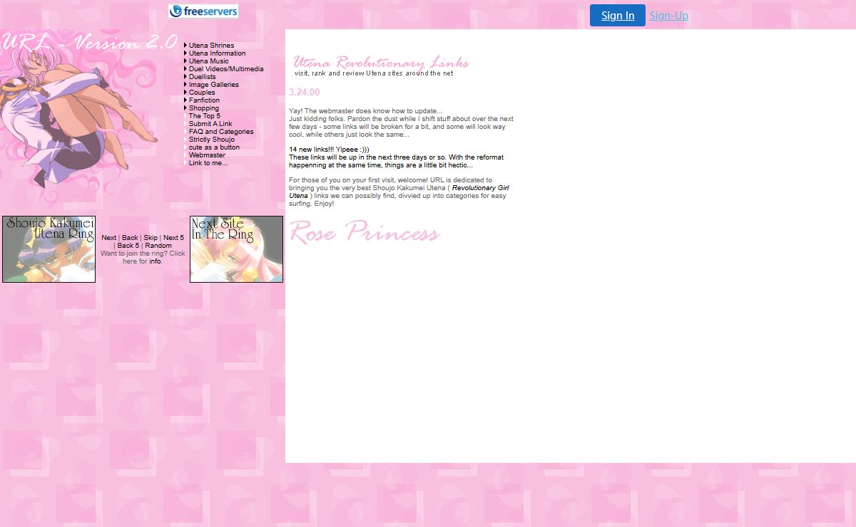 URL - Utena Revolutionary Links