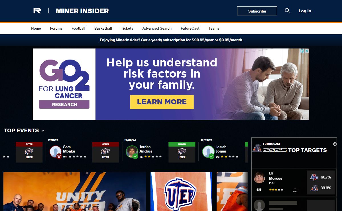MinerInsider: UTEP Miners Football & Basketball Recruiting