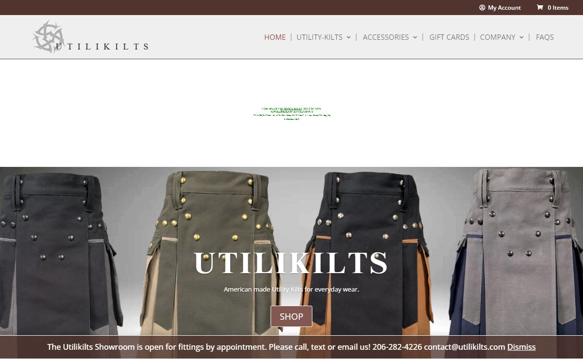 Utilikilts | American made Utility Kilts for everyday wear
