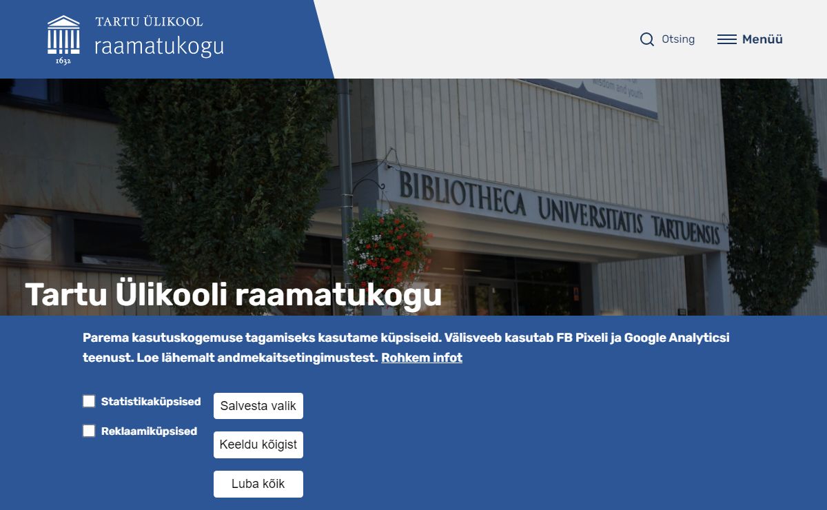 Avaleht | Tartu Ülikool