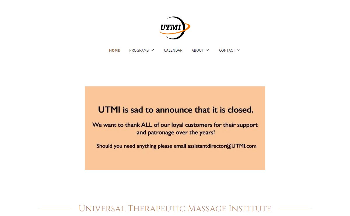 Massage Therapy School - Universal Therapeutic Massage Institute