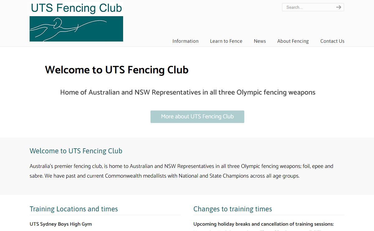 UTS Fencing Club - Fencing coaching for all levels