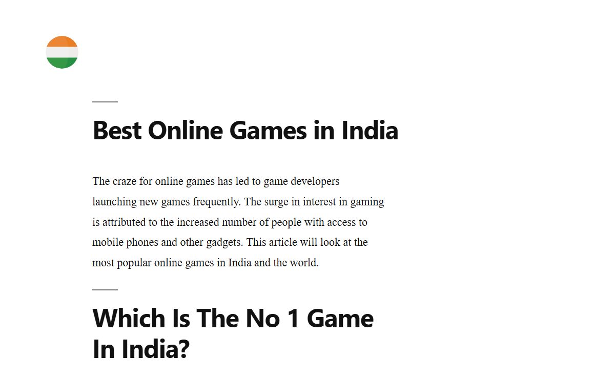 Best Online Games in India -