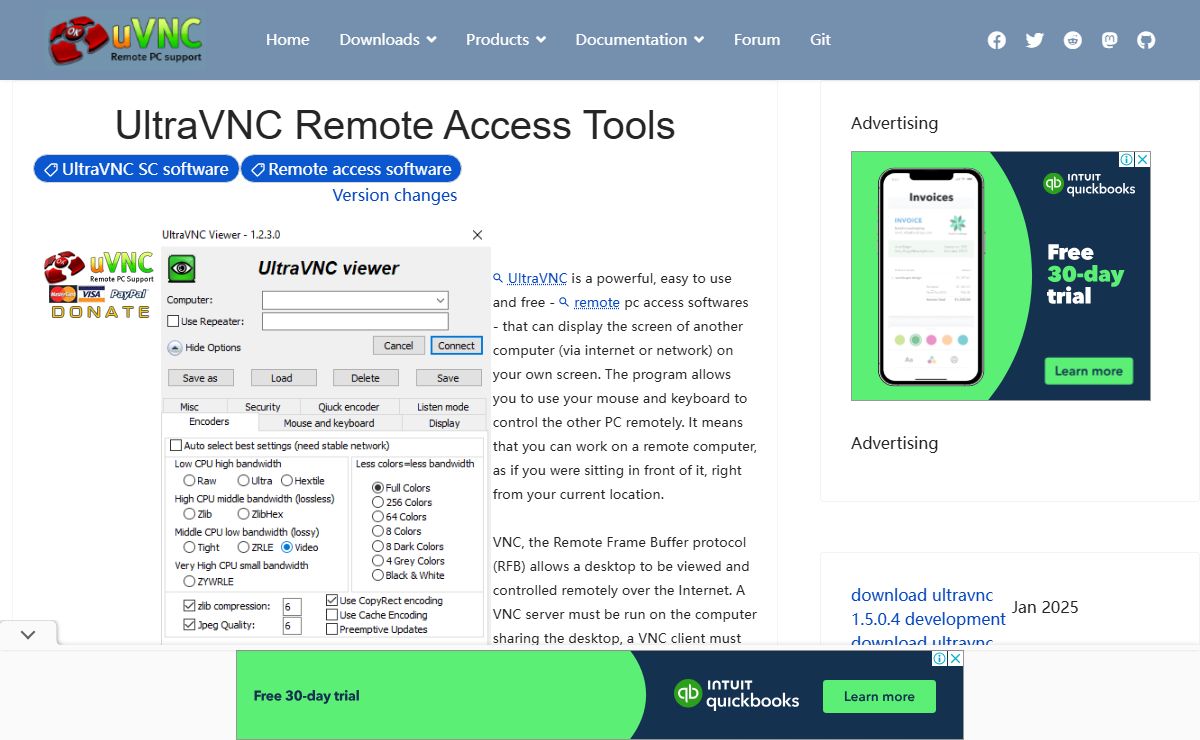 Home - UltraVNC VNC OFFICIAL SITE, Remote Desktop Free Opensource