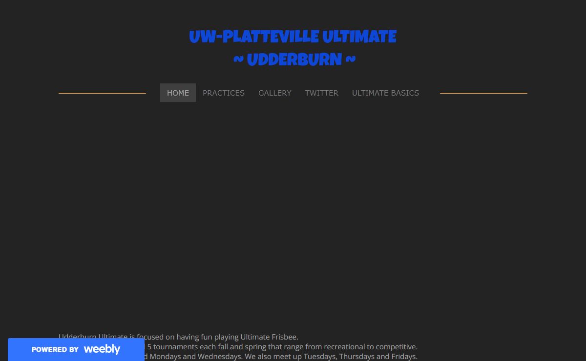 UW-Platteville Ultimate ~ Udderburn ~ - Home