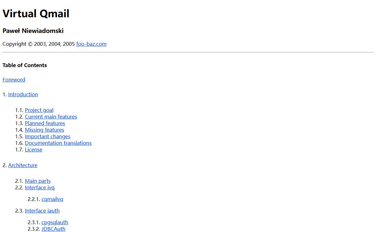 Virtual Qmail