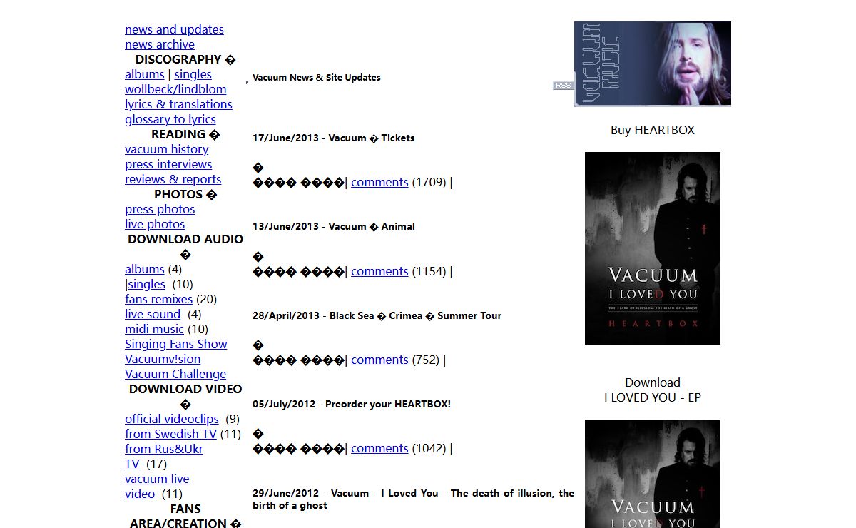 Vacuum-music.com � Vacuum News