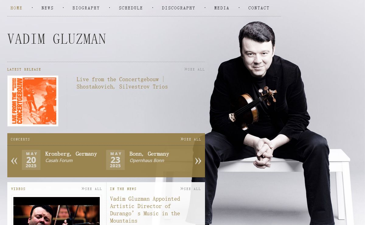 Home - Vadim Gluzman - Official Website