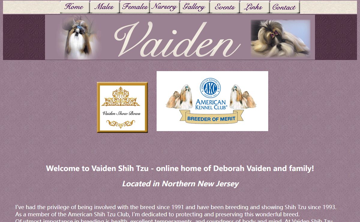 Vaiden Home Page